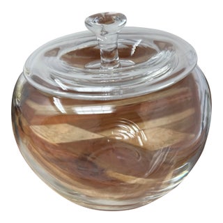 1970s Elsa Peretti for Tiffany Signed Apple Jar With Lid For Sale