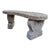 Vintage Pebbled Concrete Garden Bench For Sale