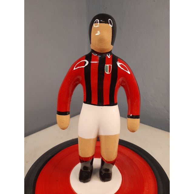 Black Subbuteo Ornament Sculpture in Double-Mold Ceramic from Artigianato Italiano For Sale - Image 8 of 9