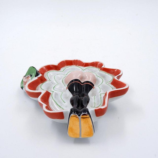 Painted Porcelain Pocket Tray from Les Naturistes, Paris, France 1956 For Sale - Image 5 of 10