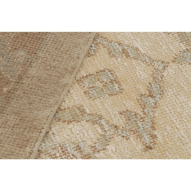 Textile Rug & Kilim’s Oushak Style Oversized Rug in Beige/Brown, With Floral Patterns For Sale - Image 7 of 7