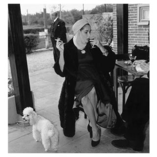 Stanley Sherman, Taylor and Poodle, 1957, Silver Gelatin Fibre Print For Sale