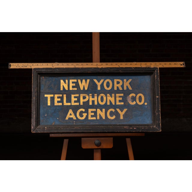 1910s–1920s New York Telephone Company Double-Sided Smaltz Agency Sign For Sale - Image 12 of 12