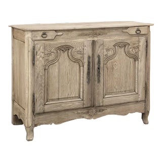 18th Century Country French Vinter's Buffet in Stripped Oak For Sale