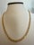 Modern 24 Karat Pure Gold Hand Made Yellow Gold Link Chain Necklace, 22.3 Gm, 16 Inch For Sale - Image 3 of 8