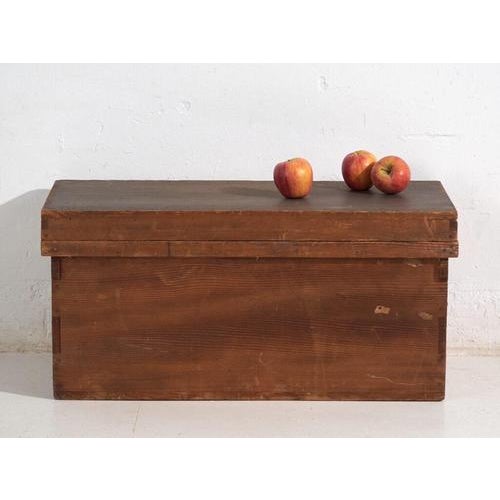 Brown Antique Japanese Wooden Chest For Sale - Image 8 of 10