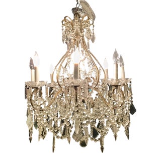 James Moder Crystal Venetian Style Chandelier. For Sale