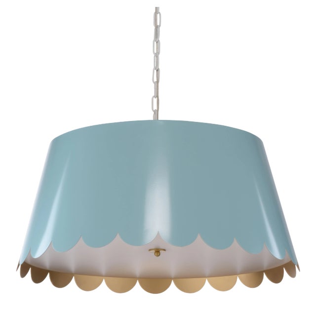Meg Braff for Wildwood Mirasol Pendant, Blue, Large For Sale