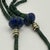 Lapis Lazuli Serpentine Tribal Gemstone Beaded Necklace Mid 20th Century For Sale - Image 6 of 10