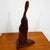 Mid Century Modern Artisan Carved Abstracted Figure Sculpture Walnut Studio MCM For Sale - Image 4 of 12