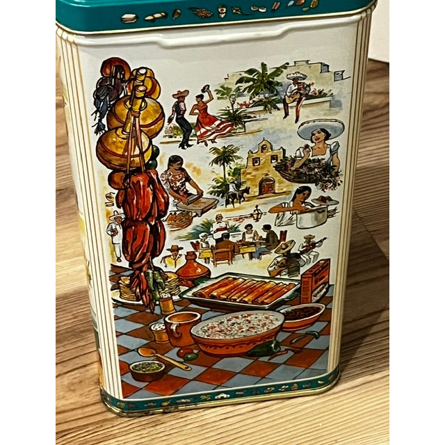 Vintage Uncle Ben's Rice Metal Collectible Storage Tin For Sale - Image 10 of 11