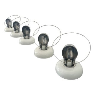 Bisbi Wall Lamps by Achille Castiglioni for Flos, 1987, Set of 5 For Sale