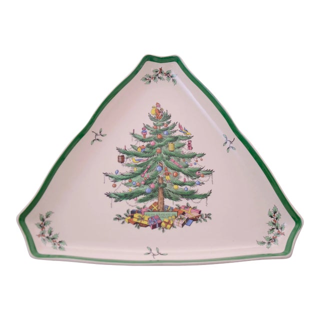 Spode Christmas Tree Fine China 11" Tray For Sale