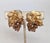 1960s Vintage 1960s Signed Napier Goldtone Faux-Topaz Grape Cluster Dangle Clip Earrings-2 Pieces For Sale - Image 5 of 9