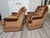 Sears Vintage Rust Colored Tufted Velvet Rocking and Swivel Club Chairs- A Pair For Sale - Image 4 of 11