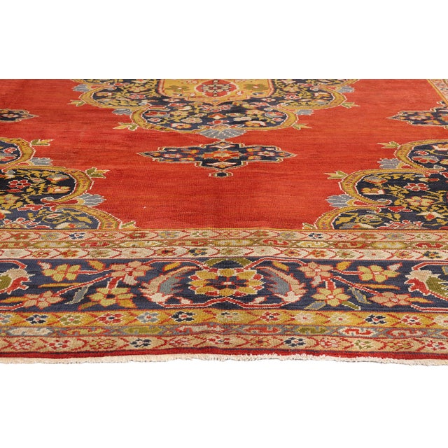 Late 19th Century Persian Sultanabad Rug, 09'06 X 13'03 For Sale - Image 4 of 10
