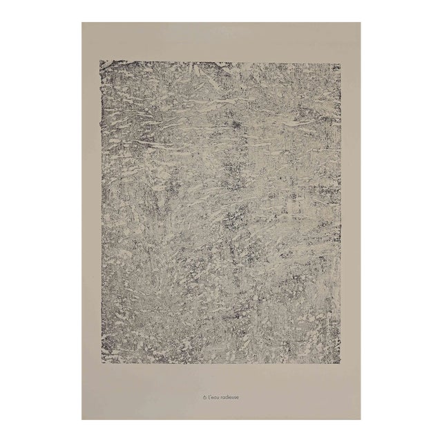 Jean Dubuffet - L'Eau Radieuse - Lithograph - 1959 For Sale