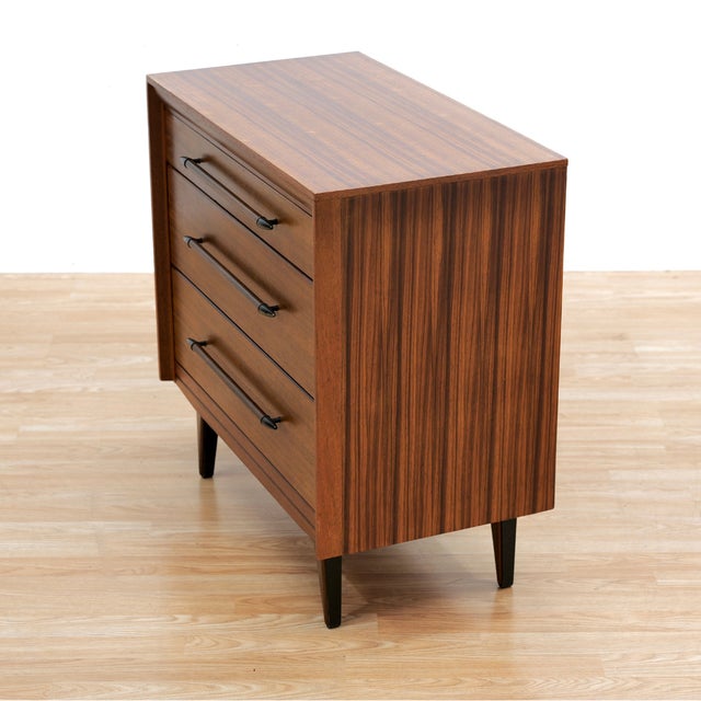 1960s 1960s Small Mid Century Dresser Nightstand by Lebus Furniture For Sale - Image 5 of 10