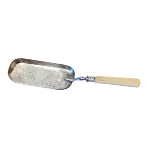 Antique English Silver and Bone Crumber Circa 1904 Sheffield Richard Richardson