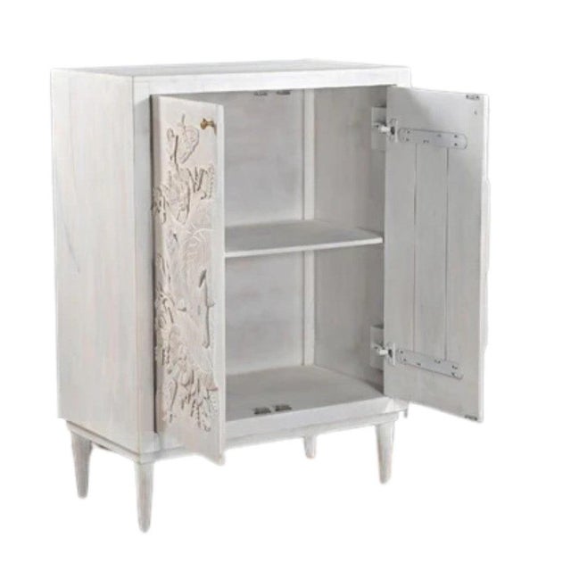 Farmhouse Nayven Tall Cabinet With Sleeping Fox Design by Loomlan For Sale - Image 3 of 11