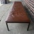 Helikon Helikon Leather Brass Long Bench For Sale - Image 4 of 13