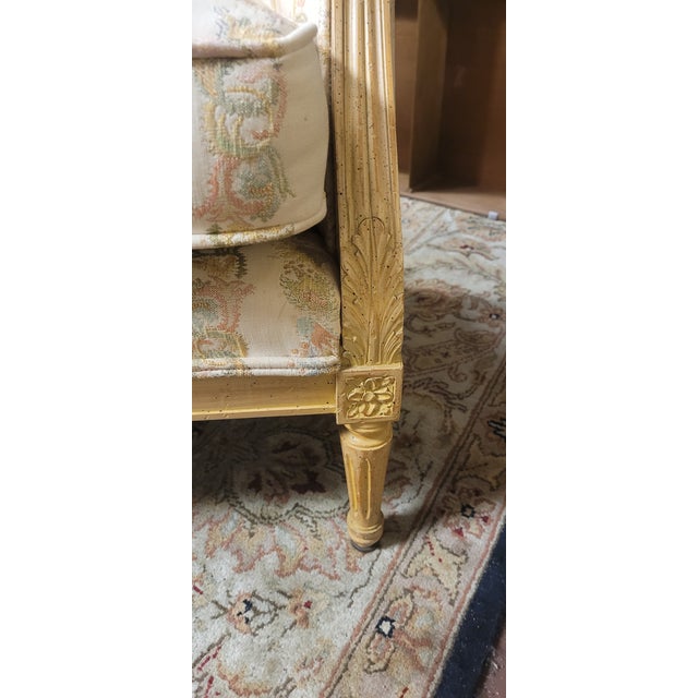 Fine 1950s French Empire Style Settee For Sale - Image 10 of 12