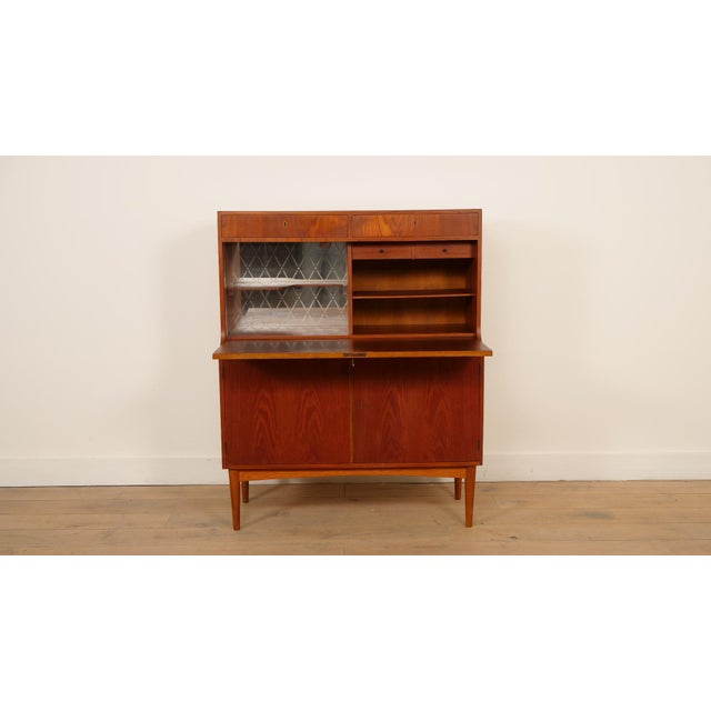 Mid-Century Modern Vintage Teak Bar Cabinet by H. P. Hansen, 1960s For Sale - Image 3 of 18