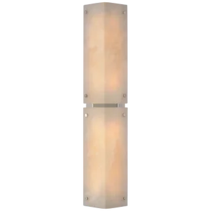 AERIN for Visual Comfort Signature Clayton 25" Wall Sconce in Alabaster & Polished Nickel