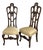 Pair of Late 19th Century Rococo Carved Walnut Tall Back Side Chairs For Sale