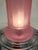 1980s Art Deco Frankart Style Chrome Table Lamp Pink Vianne Frosted Glass Nude Lady For Sale - Image 12 of 18