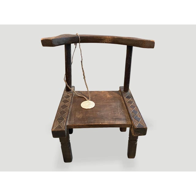 Antique African Wooden Chair or Side Table For Sale - Image 14 of 18