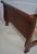 Brown Crescent Cherry Queen Size Sleigh Bed For Sale - Image 8 of 14