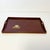 Mid-Century Modern 1980s Vintage Hollywood Regency Coastal Faux Rosewood Tray, Brass Shell Overlay Accents. For Sale - Image 3 of 18