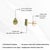 Modern 1.6ct Carved Green Tourmaline Leaf Stud Earrings in 14k Yellow Gold- 2 Pieces For Sale - Image 12 of 14
