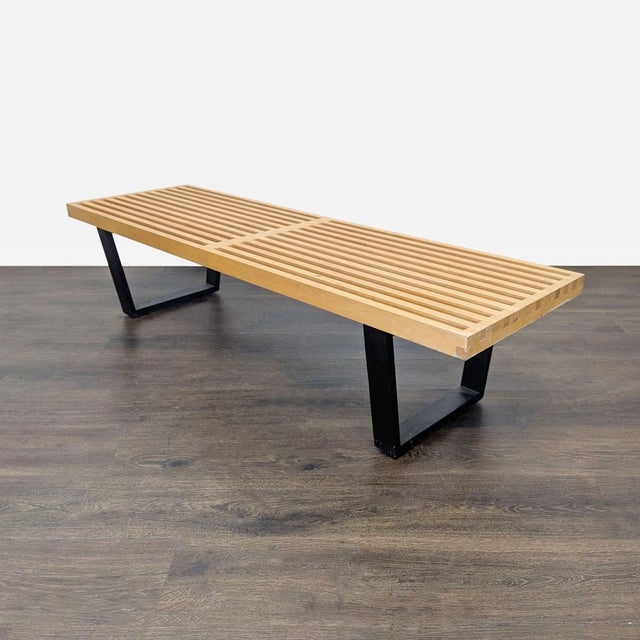 2000 - 2009 Herman Miller George Nelson Platform Bench For Sale - Image 5 of 12