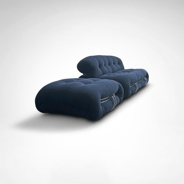 Soriana 2-Seater Sofa and Ottoman by Tobia and Afra Scarpa for Cassina, 2010s, Set of 2 For Sale - Image 6 of 11