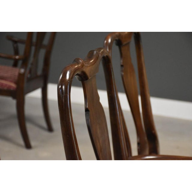 Brown Cherry Dining Chairs by Ethan Allen - Set of 6 For Sale - Image 8 of 11