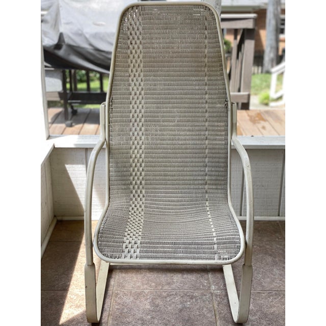 Vintage Lloyd Flanders Wicker Loom Bounce Chair Chairish