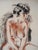 Modern André Dignimont, Nude in a Wool Coat, Original Signed Watercolor For Sale - Image 3 of 8