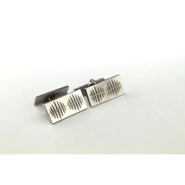 Silver Gilt Cufflinks, 1960s, Set of 2 For Sale - Image 4 of 4