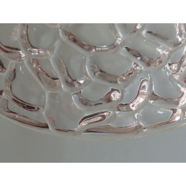 1960s Mid-Century Modern Pendant in Glass & Chrome, Belgium, 1960s For Sale - Image 5 of 9