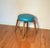 Vintage Mid-Century Modern Swivel Vanity Stool, Newly Reupholstered - Circa 1960s For Sale - Image 10 of 12