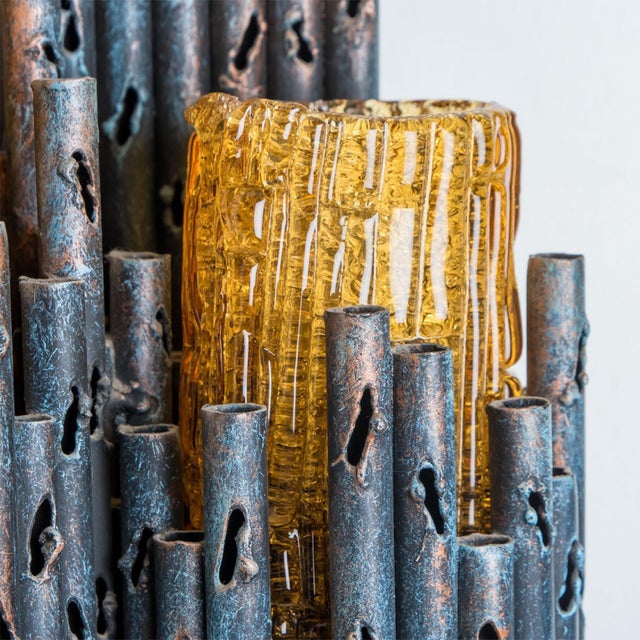 1960s Brutalist Wall Sconces by Tom Ahlström & Hans Ehrlich, 1960, Set of 2 For Sale - Image 5 of 15