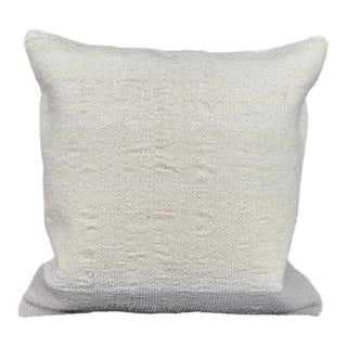 Turkish Hemp Pillow Cushion Natural Beige Light Gray Cushion Cover 20"x20" For Sale