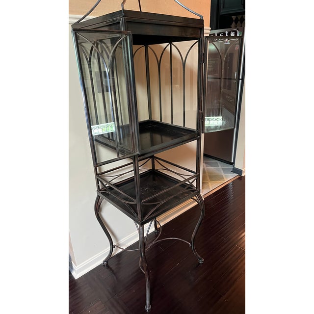 Victorian Gothic Revival Floor-Standing Terrarium Wardian Glass Plant Conservatory For Sale - Image 11 of 12