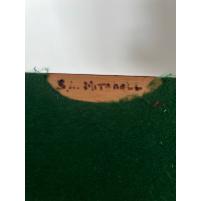 Brown Vintage Carved Buffalo or Bison Sculpture s.l. Mitchell - Set of 2 For Sale - Image 8 of 8