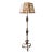 Early 20th Century Spanish Revival Hand-Wrought Iron Floor Lamp With Mica Shade & Copper Cross Motif For Sale