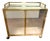 20th-Century Rolling Bar in Brass with Mirrored Front, 1970s For Sale