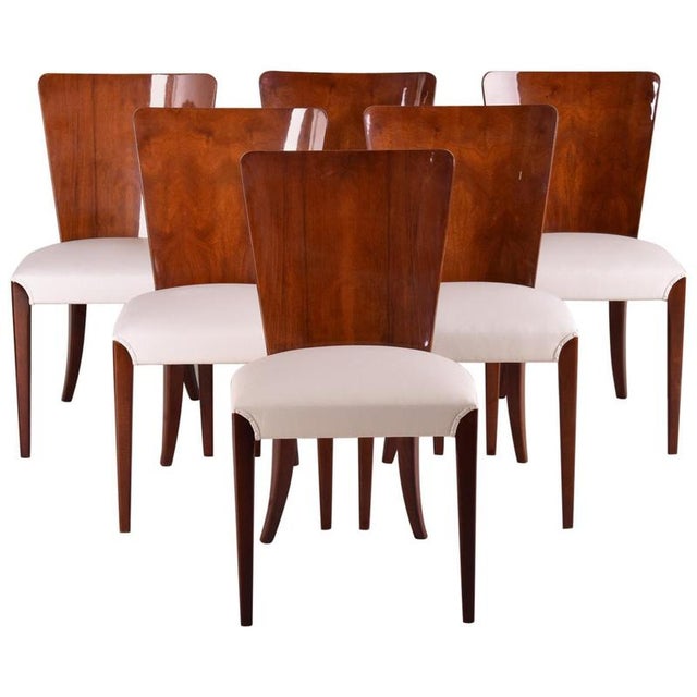 Art Deco Chairs attributed to J. Halabala for Up Závody, Czech, 1940s, Set of 6 For Sale - Image 8 of 8