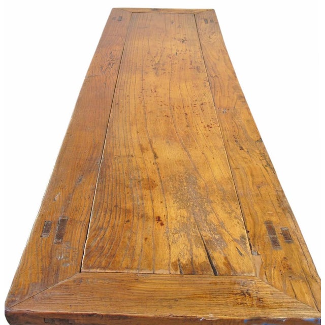 19th Century Rustic Elm Buffet For Sale - Image 10 of 12